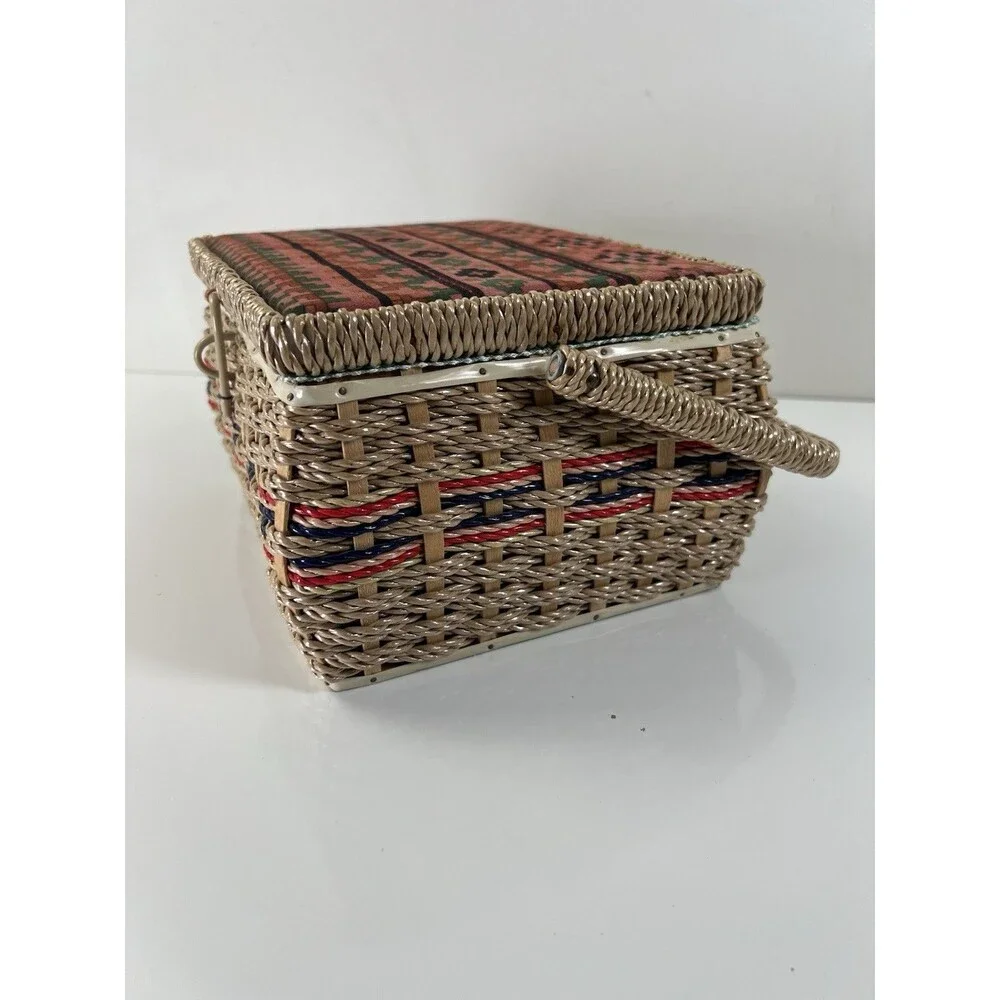 Vintage Singer Sewing Box Made In Japan 7401B Sewing Basket Mid Century MCM Gift